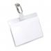 Durable Clip Name Tag ID Badge Card Holders + Inserts - 50 Pack - 54 x 90mm 810619