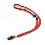 Durable Textile Lanyard Red 10mm with Safety Release - Pack of 10 811903