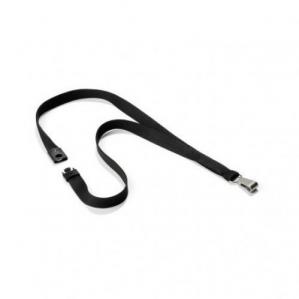 Image of Durable Textile Lanyard 15mm Black - Pack of 10 812701