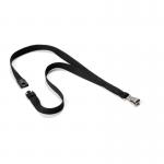 Durable Soft Premium Lanyards with Clip and Safety Release - 10 Pack - Black 812701