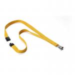 Durable Soft Premium Neck Lanyards with Clip & Safety Release- 10 Pack - Yellow 8127135