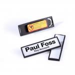 Durable Conference Magnet Name Tag Badge Holders + Inserts - 25 Pack - 17 x 67mm 813201