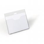 Durable Name Badge ID Card Holders with Insert Cards - 20 Pack - 60 x 90mm 813619