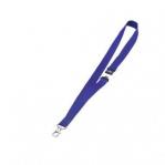 Durable Textile Lanyard Blue 20mm with Safety Release Pack of 10 813707