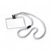 Durable Lanyard Name Badge ID Card Holder + Inserts - 10 Pack - 60 x 90mm - Grey 813910