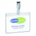 Durable Conference Clip Name Tag ID Badge Holder + Cards - 25 Pack - 60 x 90mm 