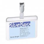 Durable Self-Laminating Clip Name Badge ID Card Holders - 25 Pack - 60 x 90mm 814919