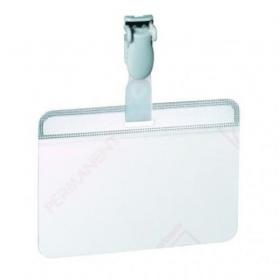 Durable Self-Laminating Clip Name Badge ID Card Holders - 25 Pack - 60 x 90mm 814919