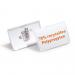 Durable CLICK FOLD Convex Clip & Pin Name Tag Badge Holder - 25 Pack - 54 x 90mm 