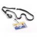 Durable Soft Breakaway Lanyard with Retractable Badge Reel - 10 Pack - Black 