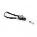 Durable Adjustable Breakaway Lanyard with Badge Reel - 10 Pack - Black 