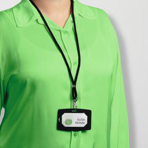 Durable Soft Recycled Fabric Lanyards with Safety Release - 10 Pack -