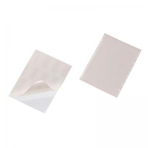 Durable POCKETFIX Self-Adhesive Clear Label Sleeve Pockets - 25 Pack -