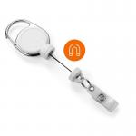 Durable Extra Strong Retractable Clip Badge Reels for ID & Keys - White 832902