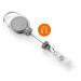 Durable Extra Strong Retractable Clip Badge Reels for ID & Keys - Grey 832910