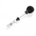 Durable Extra Strong Retractable Clip Badge Reels for ID & Keys - Black 