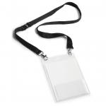 Durable Safety-Release Lanyard Name Badge ID Ticket Holder - 10 Pack - A6 Black 852501