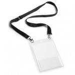 Durable Event Name Badge A6 with Black Lanyard - Pack of 10 852501