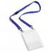 Durable Safety-Release Lanyard Name Badge ID Ticket Holder - 10 Pack - A6 Blue 852507