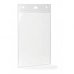 Durable Name Badge ID Card Holders Clear and Punched - A6 Portrait - 20 Pack 852619