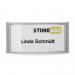 Durable Classic Magnetic Name Tag ID Badge Holders + Inserts - 10 Pack - 30x65mm 