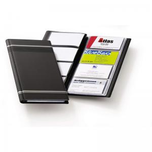 Durable VISIFIX 96 Business Card Album Pocket Wallet Book - Charcoal