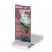 Durable Acrylic Metal Table Display Stand Menu & Sign Holder - 1/3 A4 - Clear 