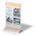 Durable Acrylic Aluminium Display Stand Table Menu & Sign Holder - A5 - Clear 