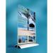 Durable Acrylic Aluminium Display Stand Table Menu & Sign Holder - A4 - Clear 