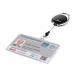 Durable STYLE Security Pass ID Card Holder with Carabiner Badge Reel - Black 