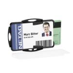 Dual Security Pass Holder for 2 ID cards 54x85 Transparent - Pack of 10 891901