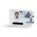 Durable PUSHBOX Security Pass ID Card Holders - 10 Pack - Clear 