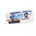 Durable PUSHBOX Security Pass ID Card Holders - 10 Pack - Clear 