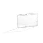 Durable Permanent High Security ID Card Holders for Lanyards - 10 Pack - Clear 892819