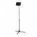 Durable TWIST Desk and Floor Gooseneck Tablet Phone Holder iPad Stands - Black 