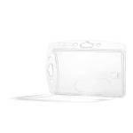 Durable ID Card Holder Enclosed 54 x 87mm Transparent - Pack of 1 895519