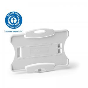 Durable ECO Recycled Plastic Security ID Card Badge Holders - 10 Pack