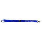 Durable Textile Lanyard Blue Printed Contractor Pack of 10 999107996