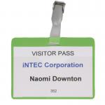 Durable Value Visitors Name Badge 60x90mm Green Pack of 50 999108007