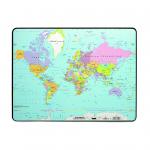 Durable Desk Mat with World map 40x53cm Pack of 5 999109696