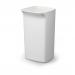 Durable DURABIN Contemporary White Square Recycling Bin + Red Swing Lid - 40L VEH2012037