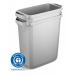 Durable DURABIN ECO Recycled Black Recycling Bin + Blue Hinged Slot Lid - 60L VEH2023027