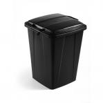 Durable DURABIN ECO Strong Square Black Recycling Bin + Lid - 90L VEH2023029