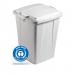 Durable DURABIN ECO Strong Square Grey Recycling Bin + Lid - 90L VEH2024001