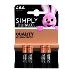 Duracell Simply Battery AAA (Pack of 4) 81235219 DU00243