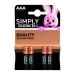 Duracell Simply Battery AAA (Pack of 4) 81235219