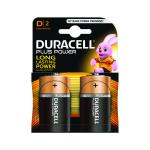 Duracell Plus D Battery (Pack of 2) 81275443 DU01917