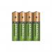 Duracell Stay Charged Rechargeable AAA NiMH 750mAh Batteries (Pack of 4) 81364750 DU09023