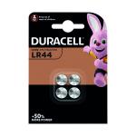 Duracell LR44 Alkaline Button Batteries (Pack of 4) A76/4 DU12801