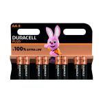 Duracell Plus AA Battery Alkaline 100% Extra Life (Pack of 8) 5009372 DU14089